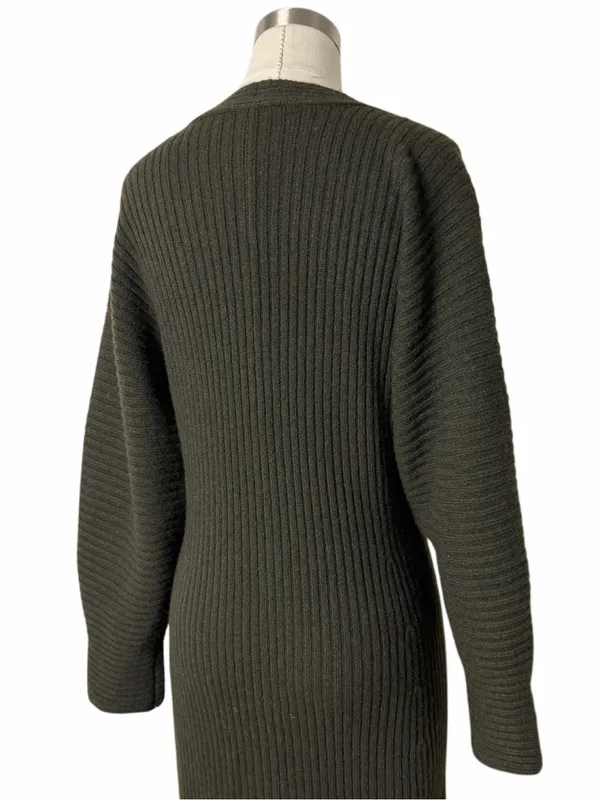 VINCE Fitted Dolman Sleeve Dress - Image 5