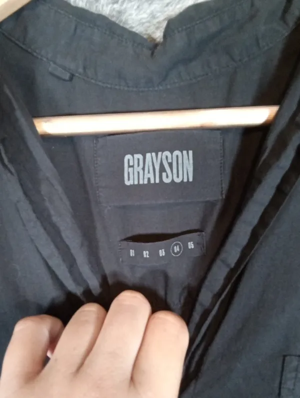 Grayson The Hero Cotton Button Down Womens Shirt Quiet Luxury Timeless Sz 4 - Image 3