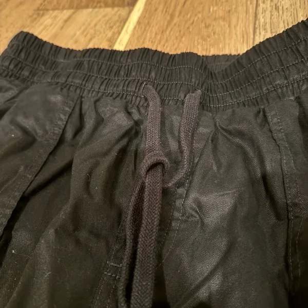 Shiny Black Joggers - Image 4