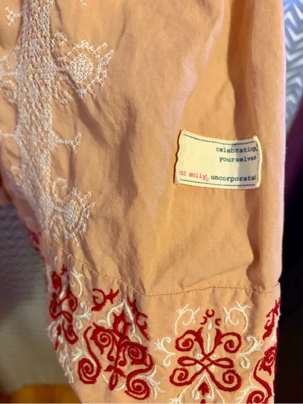 Odd Molly | Sleeveless Embroidered Boho Dress, size 1 (Small) - Image 3