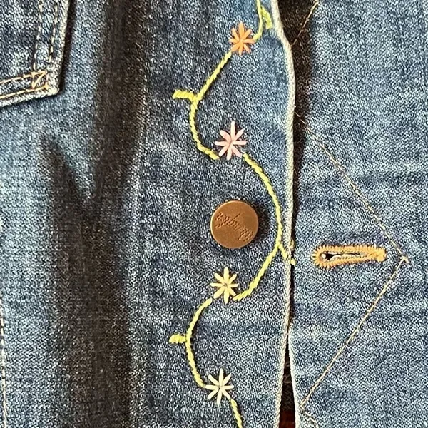 Wrangler Owl Embroidered Jean Trucker Jacket Vintage 70’s - Image 7