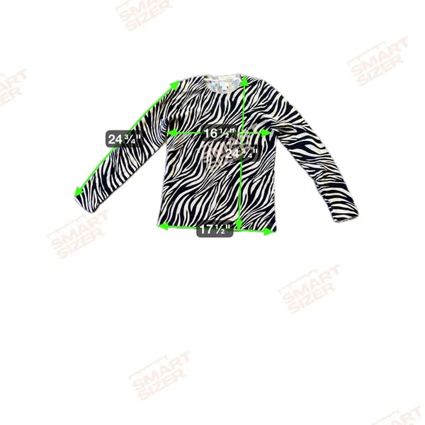 J. Crew Teddie Black Tan Animal Print Zebra Long Sleeve Sweater Top‎ Small - Image 7