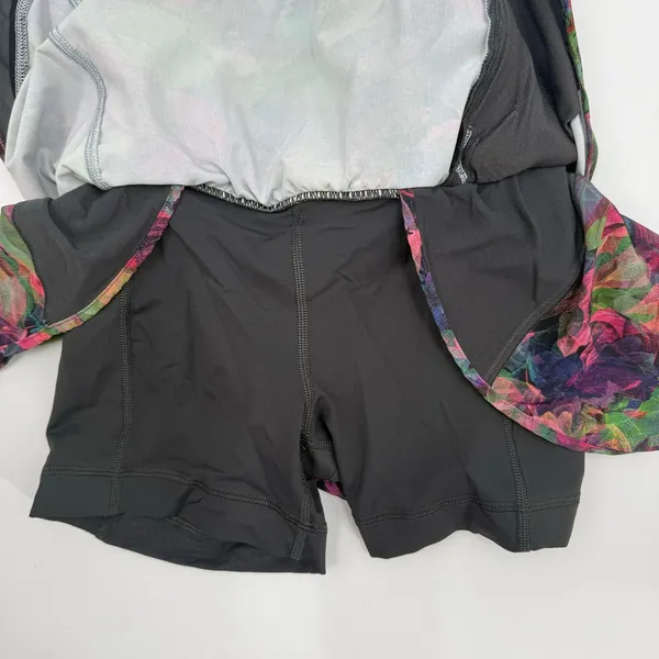 Lululemon Skirt Skort SZ 2 Hotty Hot Vivid Floral Run Athletic Lined High Rise - Image 13