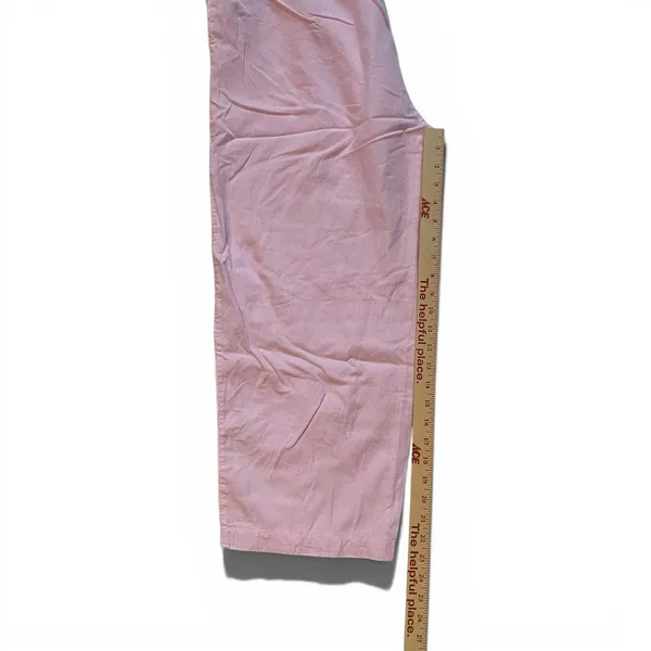 Lenora Pink Cotton Drawstring Lounge Pants Relaxed‎ Casual Women M - Image 6