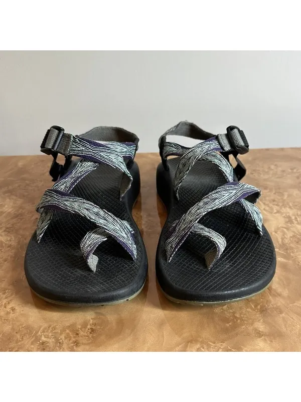 Chaco Z/1 Classic Sport Sandals Purple Gray Jacquard Webbing Vibram Women's 8 - Image 2