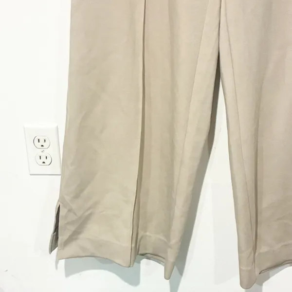 Fate‎ Cream Wide Leg Pull On Slit Ankle Pants Size XL - Image 2