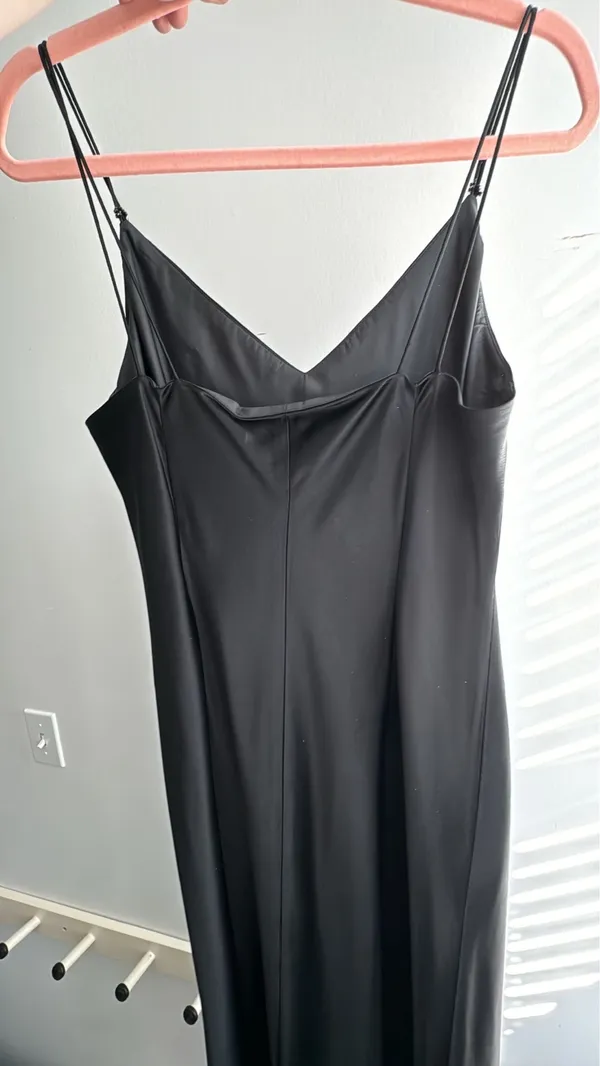 Evan-Picone Size 14 Sleek Black Maxi Dress - Image 4