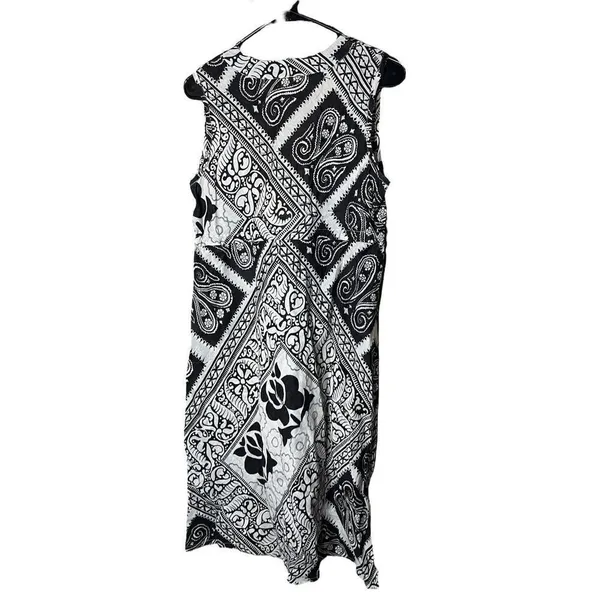 Vintage Y2K Gap Dark Brown Paisley Print Dress Size‎ M - Image 7