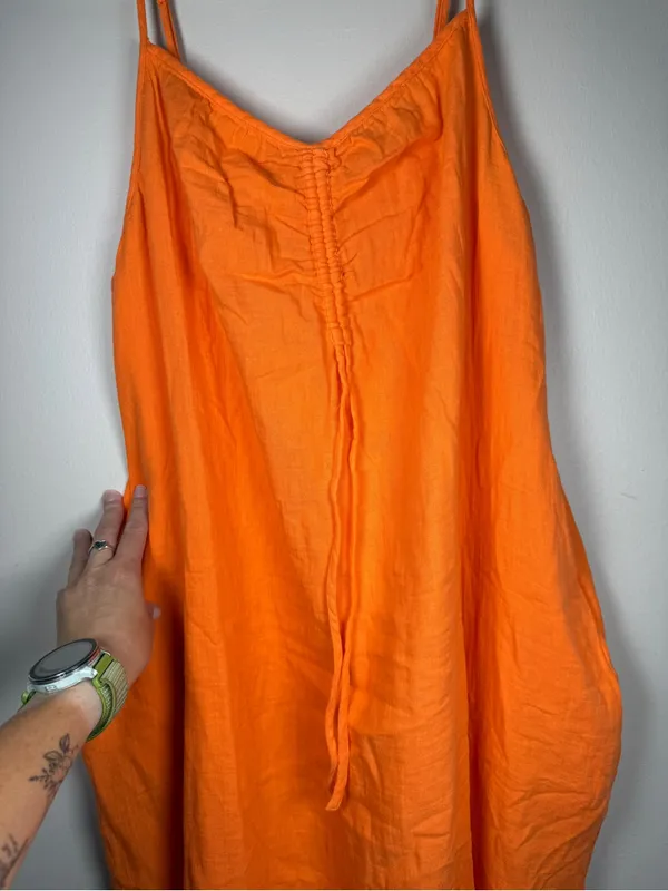 Lane Bryant NWT Cinchable Neckline India Cotton Maxi Dress Sz 18/20 - Image 9