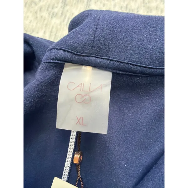 Callia Womens XL Navy Blue Cold Dash 1/4 Zip‎ Pullover Top NWT - Image 4