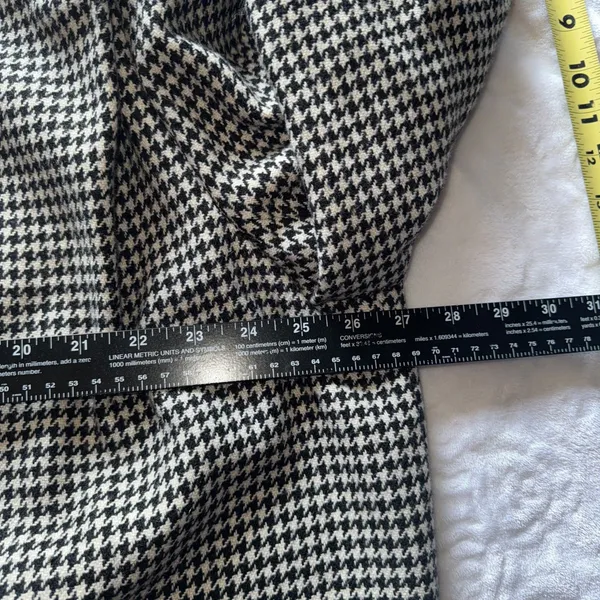 Westbound Houndstooth Pea Coat Sz 12 Wool Blend Exclusively Made For Dillard’s - Image 14