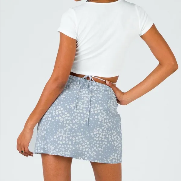 princess polly flo mini skirt blue - Image 2