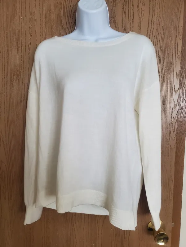 Maurices Lace-Back Crew Neck Sweater - Image 2
