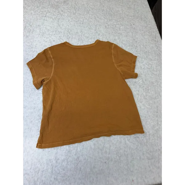 Billabong Womens Short Sleeve Crew Neck T-Shirt Mustard Yellow Size Medium NWOT - Image 3