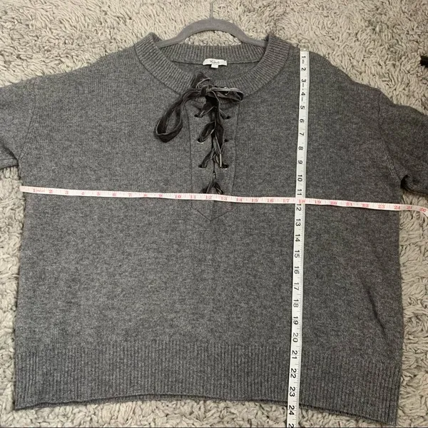 Rails Cashmere Wool‎ Blend Olivia Lace Up Sweater C32 - Image 14
