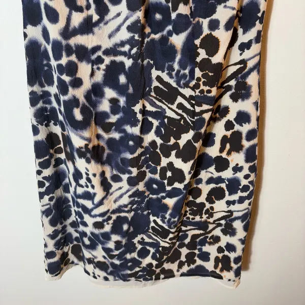 Ann Taylor 97%‎ Silk Abstract Print Sheath Dress Size 8 - Image 3
