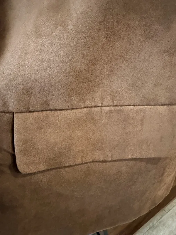 H&M Brown Suede Blazer Jacket - Image 4