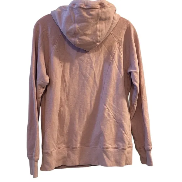 Zella Women's‎ M Pink Ruched Long Sleeve Zip Front Hoodie Jacket - Image 10