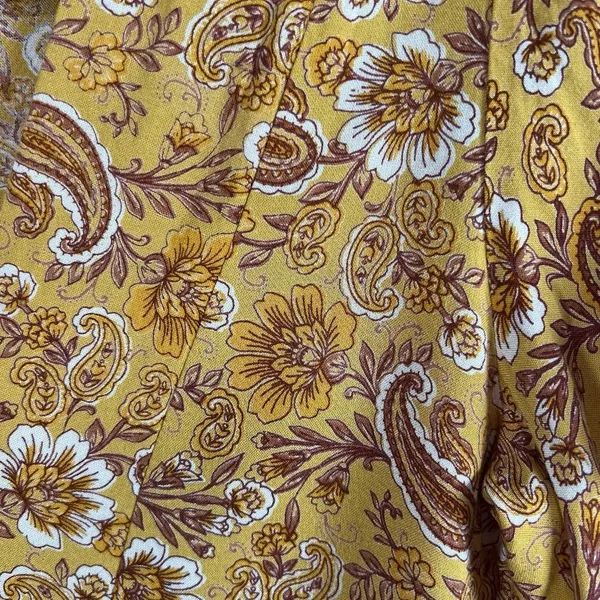 PATRONS OF PEACE‎ Bohemian Tiered Mini Dress Paisley Floral Small Fall boho - Image 5