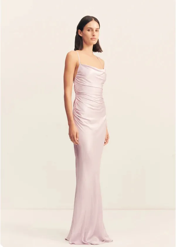 Shona Joy La Lune Lace Back Maxi Dress - Lilac - Image 3