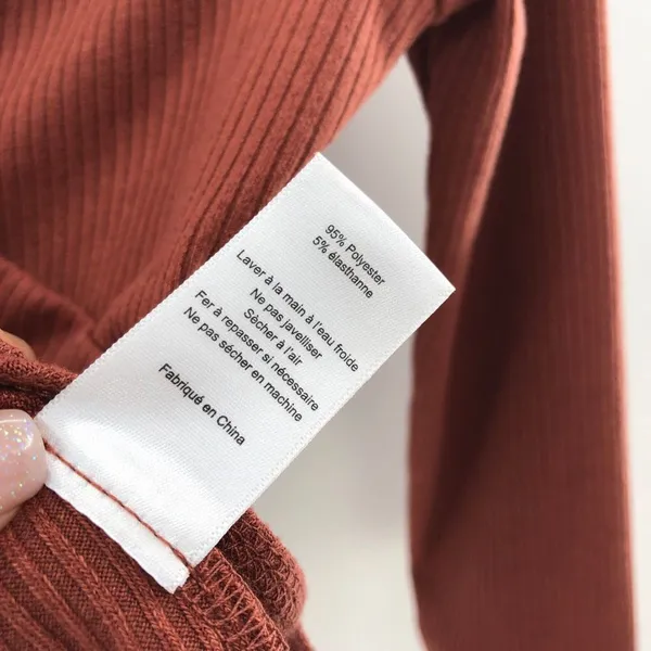 Astr 3/4 Sleeve Wide Neck Bodysuit MARSALA M‎ - Image 4