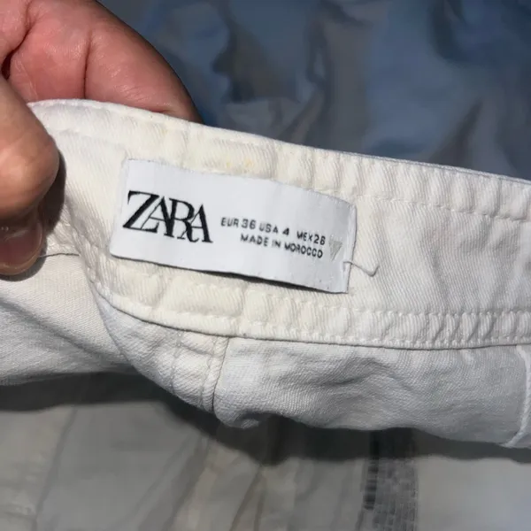 Zara Women Off-White Cargo Pants size 4 - Image 5