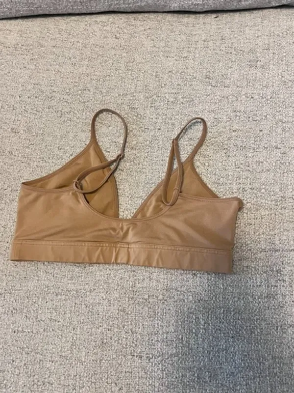 Uniqlo Beige Triangle Bralette - Image 2