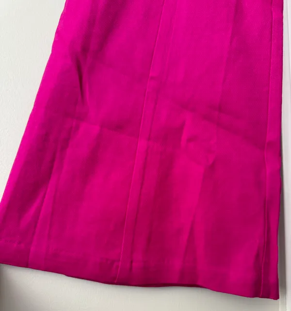 Linen Blend Flare Pants, Size 6 - Image 9