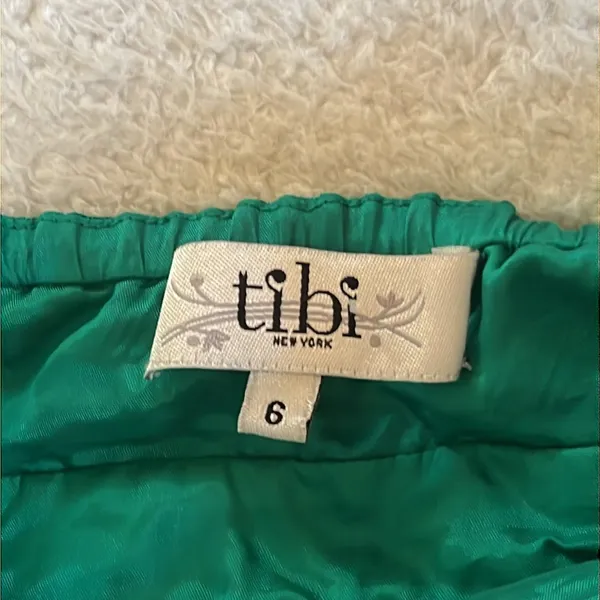 Tibi‎ Ruffle Halter Wrap Dress Green Size 6 - Image 12