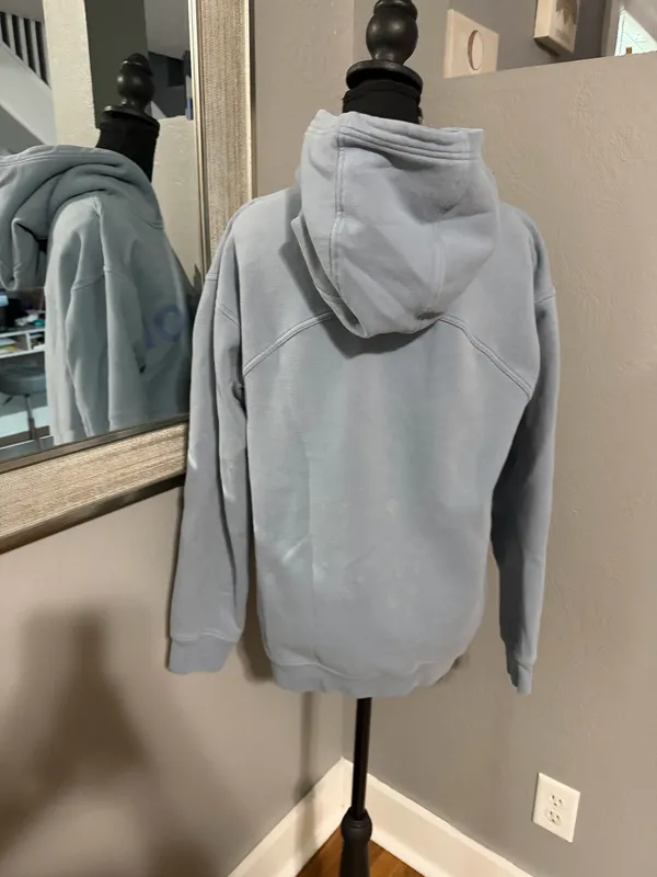 Lululemon All Yours Hoodie Chambray Logo Hooded Athletic Sweater Size 8. - Image 5