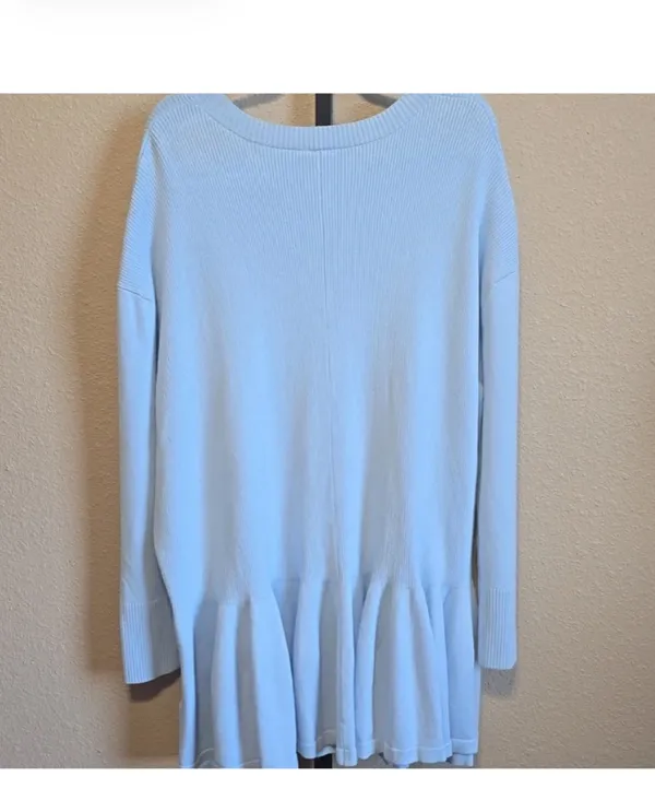 Free People Time On My Side Mini Dress in Ice Water sz XL EUC $148R - Image 7