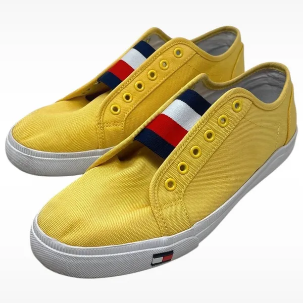Tommy Hilfiger “Anni” Yellow Slip-On Sneaker Women’s Size 10M Preppy Designer - Image 4