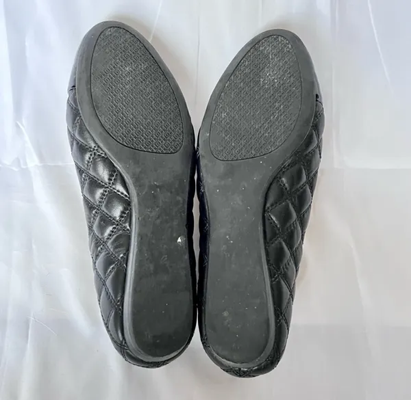 Tory Burch | Claremont Quilted Black Flats - Image 6
