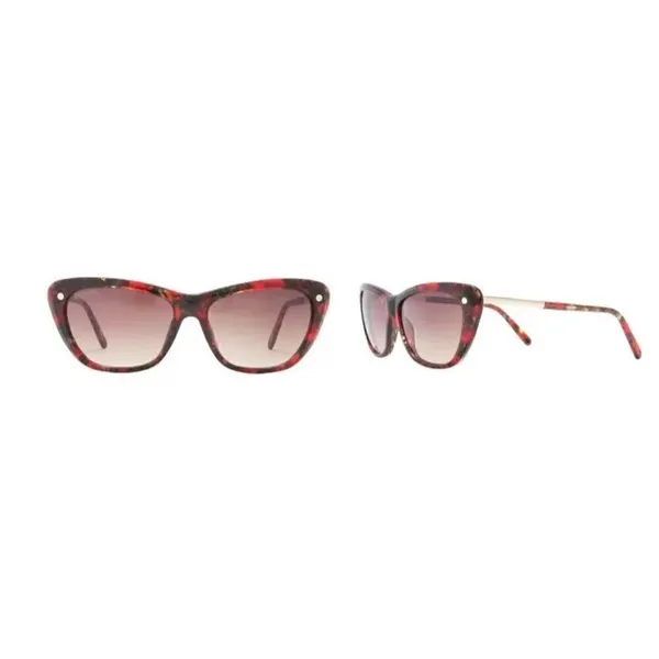 BALMAIN 56mm Modified Cat Eye Sunglasses, Polarized, Designer, Red Tortoise, NWT - Image 8
