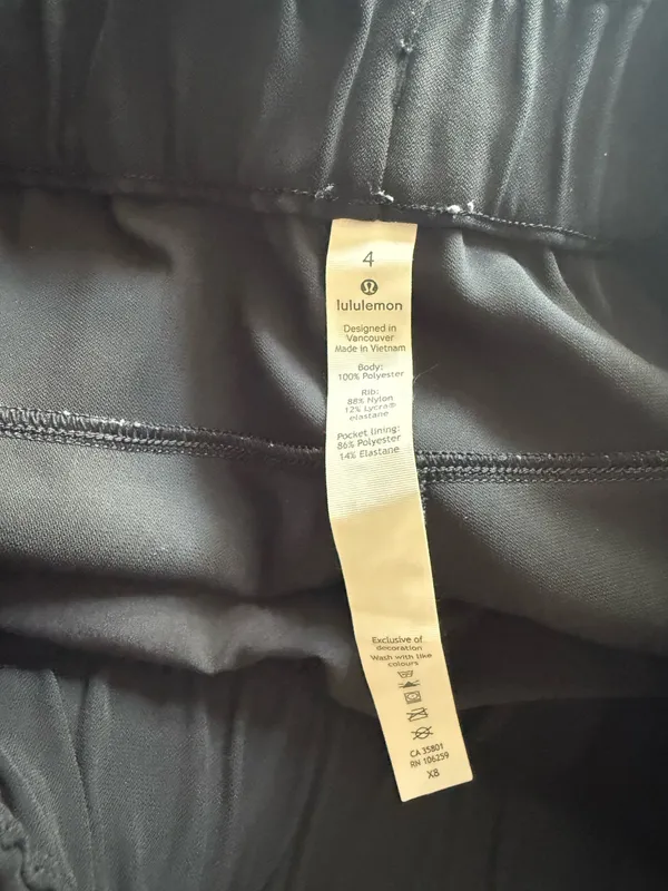 Pants Lululemon Women’s Black 4 Jogger - Image 8
