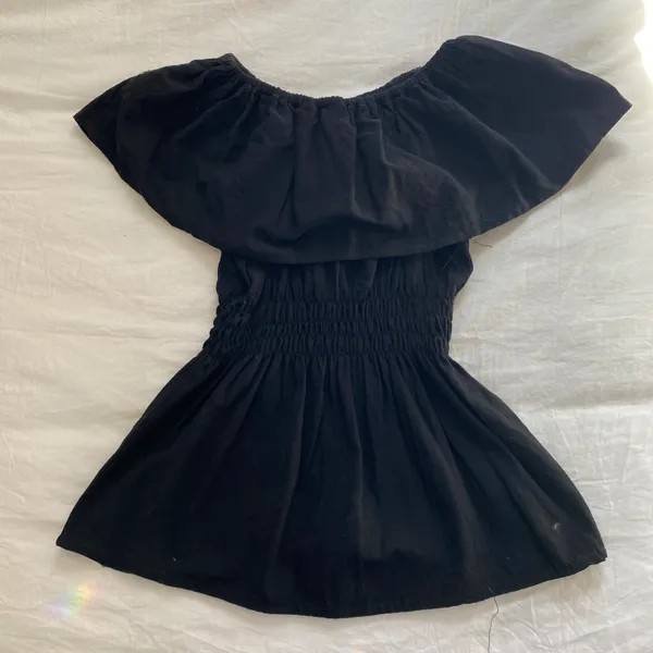 Mexican Embroidered Top Black - Image 2