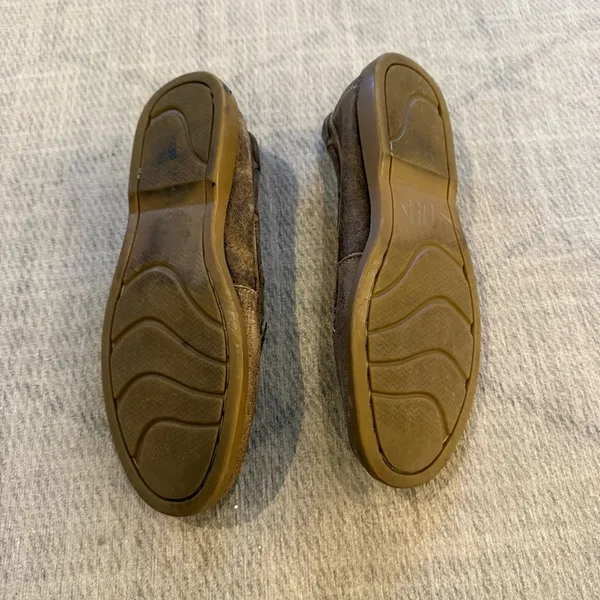 BED STU Tan Brown Distressed Leather Penny Loafers Moccasins 7 - Image 7