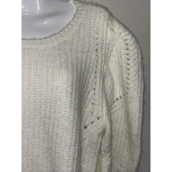 Sugarlips Womens Sz M Chunky Knit Puff Sleeve Sweater EUC - Image 11