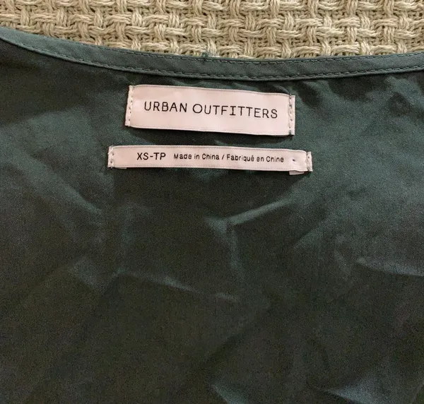 Urban Outfitters Hunter Green Tie Top - Image 4
