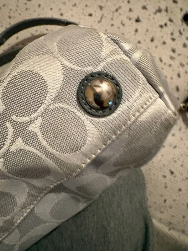 COACH Brooke Jacquard‎ Satchel Handbag Gray J1072-F15533 - Image 11