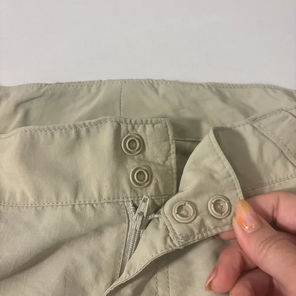 Columbia PFG Shorts Women XL‎ Tan Nylon Zip Pockets Activewear Hiking Perfomance - Image 5