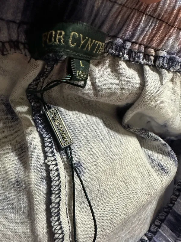 For Cynthia Wide Leg Linen blend pants size Large - Image 9