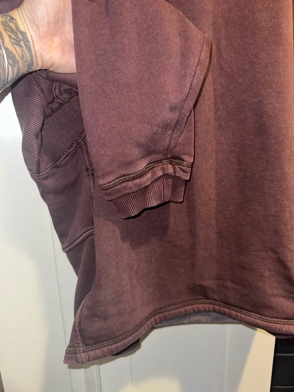 NWT FREE PEOPLE Work It Out Pullover - Black Walnut - Image 6