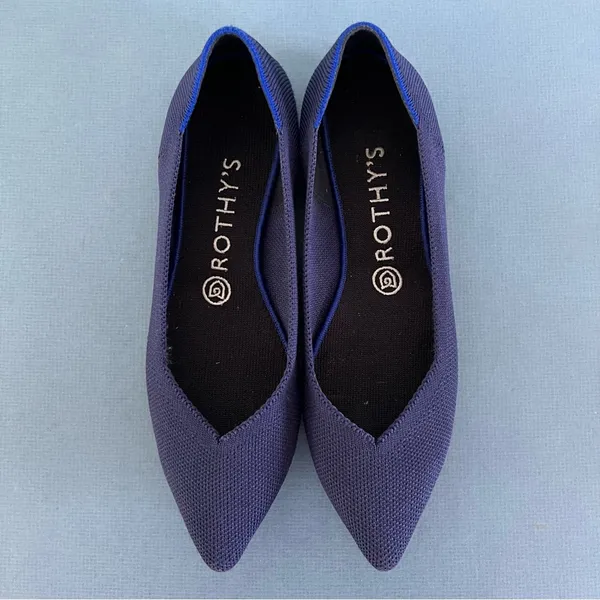 Rothy’s The Point Blue Washable‎ Knit Ballet Flats - Image 6