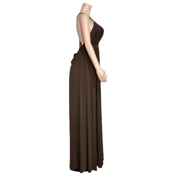 MICHAEL COSTELLO x REVOLVE Emmeline Maxi Dress, Brown, Small - Image 10