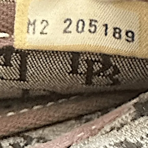 Dooney & Bourke Signature Monogram Tote Bag Brown Canvas Leather Trim Drawstring - Image 11