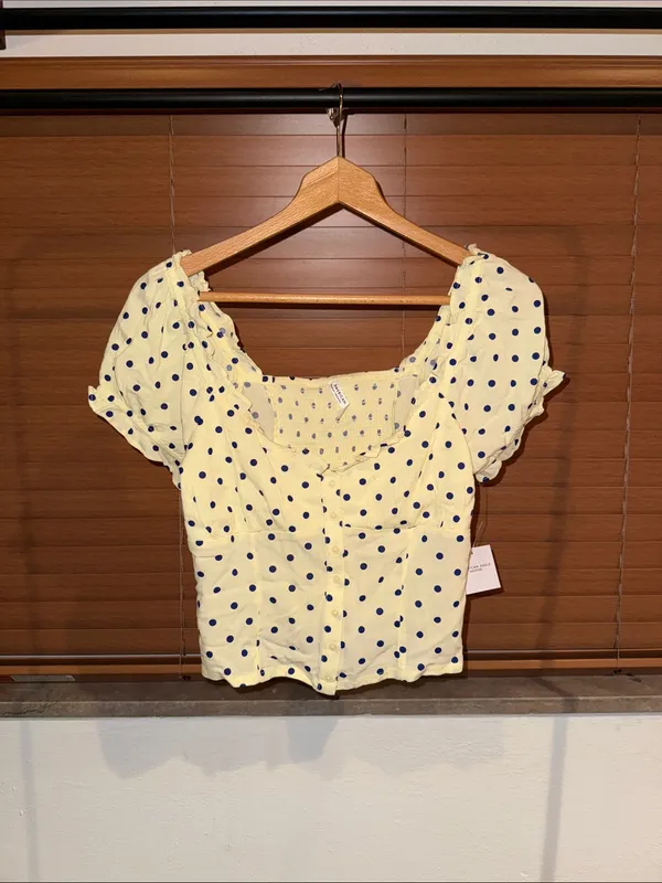 American Eagle Short Sleeve Corset Top - Image 2
