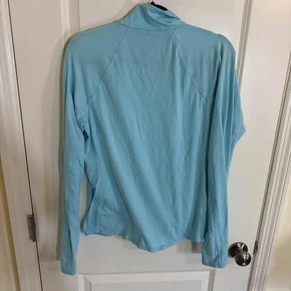 Lilly Pulitzer 50+ Luxletic Teal Brittana Jacket Womans Sz Large Resort Vacay - Image 5