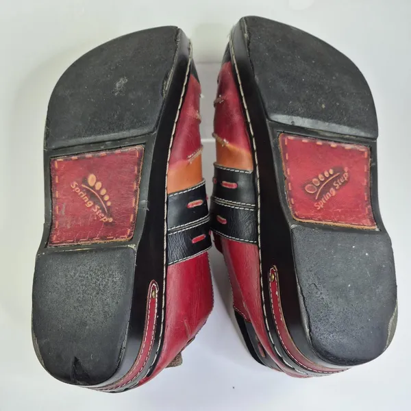 L’artiste Spring Step Leather Clog Mules Comfort Sz 40 Us 9-9.5 Heel - Image 7