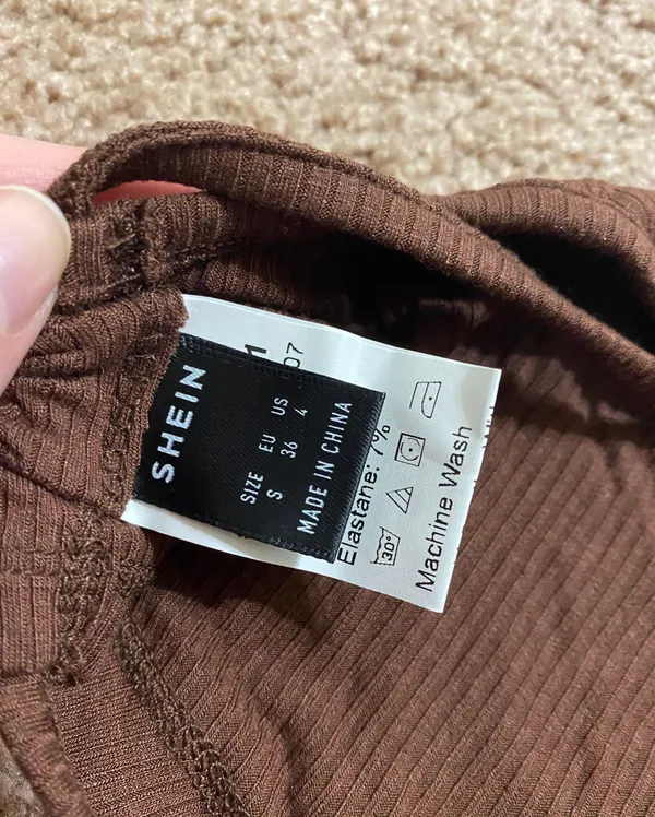 Cropped Tank Top Brown - Image 3